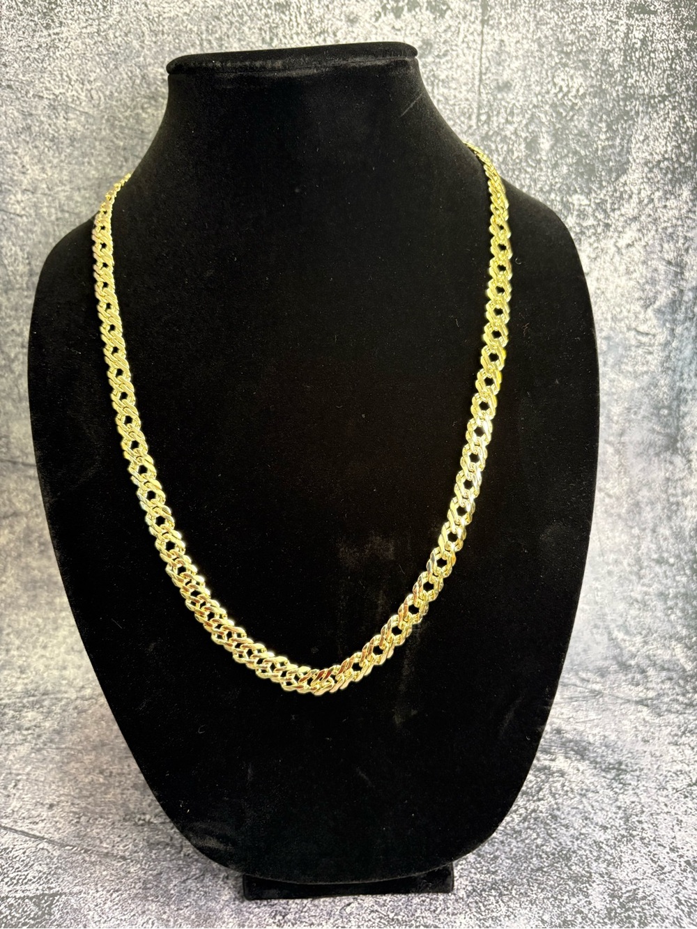 14K Gold Filled Double Link Cuban Chain - Necklace for Women or Men